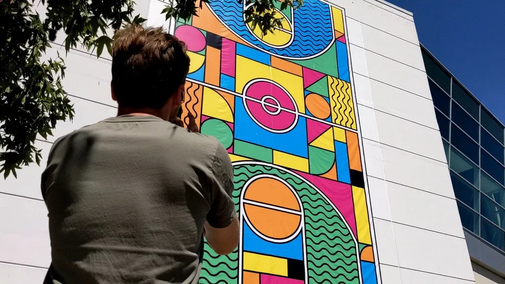 Creating Outside the Lines: An Interactive Mural hero